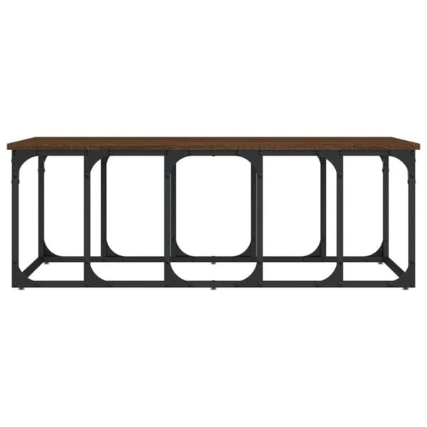 Sohvapöytä ruskea tammi 100x50x35,5 cm tekninen puu