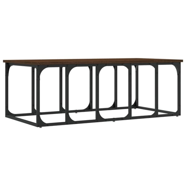 Sohvapöytä ruskea tammi 100x50x35,5 cm tekninen puu