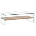 Miniatyrbillede 5 af 5: sofabord 98 x 45 x 31 cm hærdet glas transparent