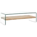 Miniatyrbillede 1 af 5: sofabord 98 x 45 x 31 cm hærdet glas transparent