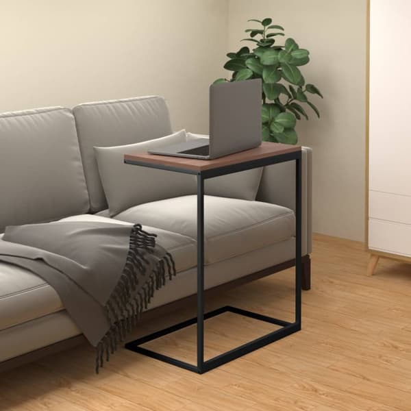 sidebord 55x35x66 cm konstrueret træ sort