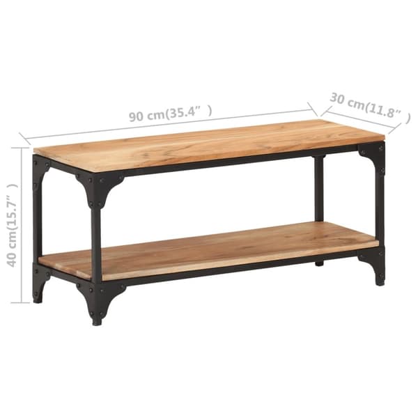 Soffbord 90x30x40 cm massivt akaciaträ