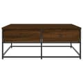 Miniatyrbillede 6 af 10: sofabord 100x99x40 cm konstrueret træ brun egetræsfarve