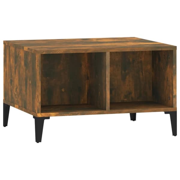 Soffbord rökfärgad ek 60x50x36,5 cm konstruerat trä