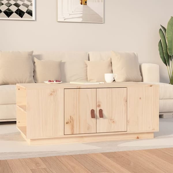 Soffbord 100x50x41 cm massivt furu