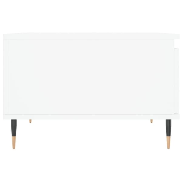 sofabord 55x55x36,5 cm konstrueret træ hvid