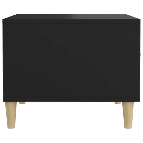 Soffbord svart 50x50x40 cm konstruerat trä