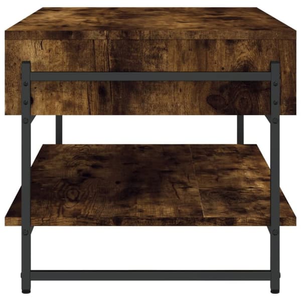 Soffbord rökfärgad ek 90x50x45 cm konstruerat trä