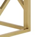 Miniatyrbild 6 av 9: Soffbord guld rostfritt stål och härdat glas