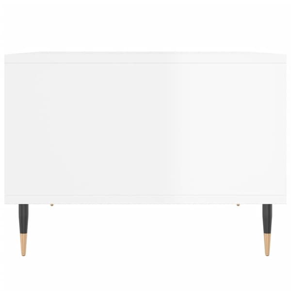 Soffbord vit högglans 60x50x36,5 cm konstruerat trä