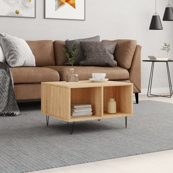 Soffbord sonoma-ek 60x50x36,5 cm konstruerat trä