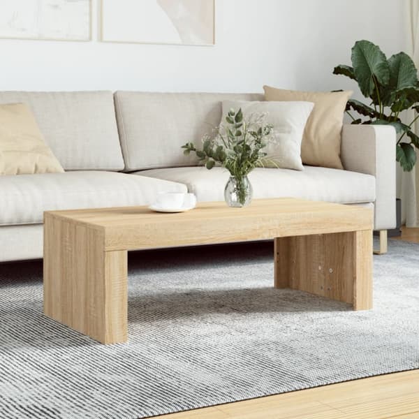 Soffbord sonoma-ek 102x50x36 cm konstruerat trä