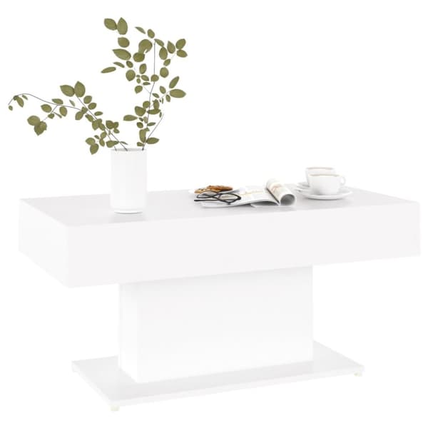 sofabord 96x50x45 cm spånplade hvid