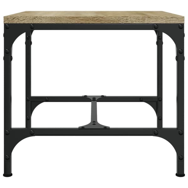 sideborde 2 stk. 40x40x35 cm konstrueret træ sonoma-eg