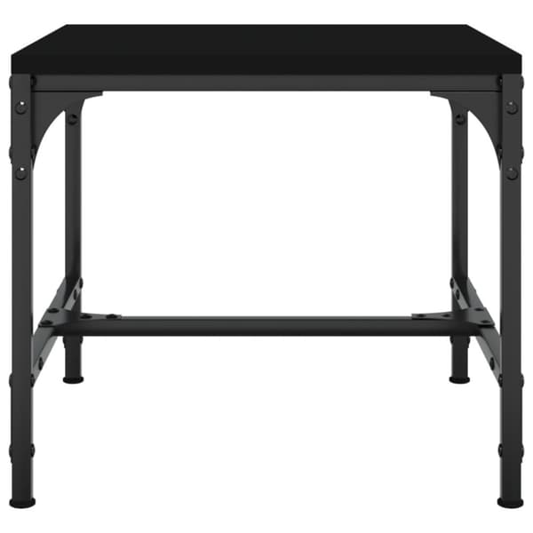 Soffbord svart 50x50x35 cm konstruerat trä
