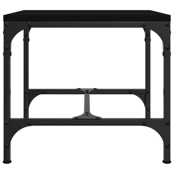 Soffbord svart 50x50x35 cm konstruerat trä
