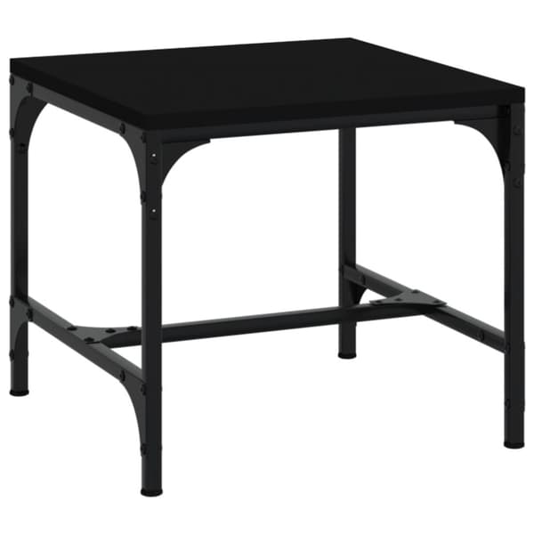Soffbord svart 50x50x35 cm konstruerat trä