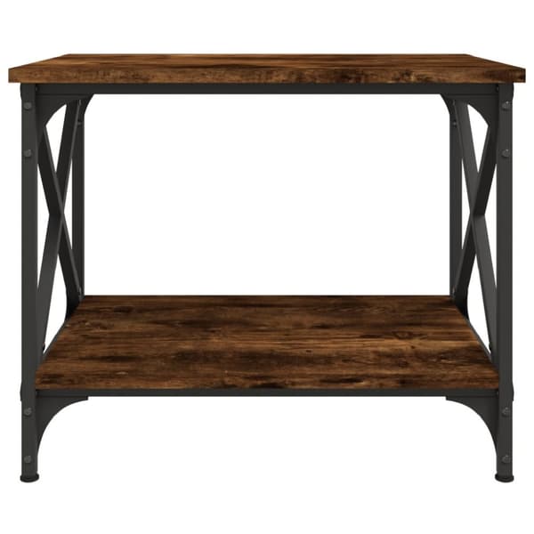 sidebord 55x38x45 cm konstrueret træ røget egetræsfarve