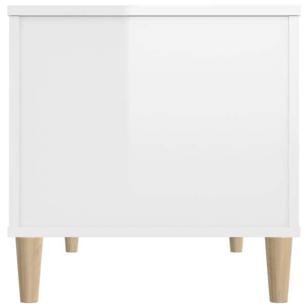 sofabord 90x44,5x45 cm konstrueret træ hvid højglans