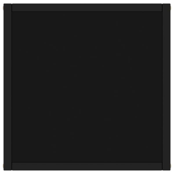 Soffbord svart med svart glas 40x40x50 cm