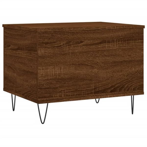 Soffbord brun ek 60x44,5x45 cm konstruerat trä