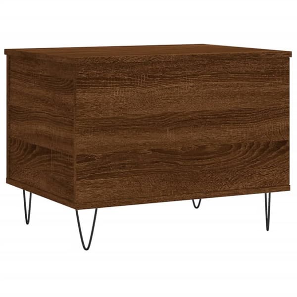 Soffbord brun ek 60x44,5x45 cm konstruerat trä
