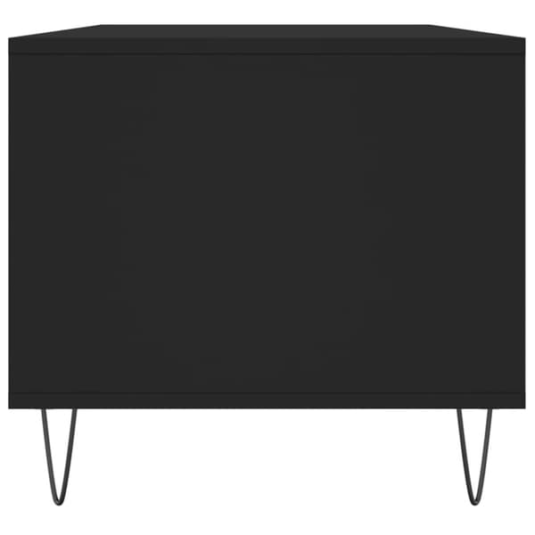 Soffbord svart 90x49x45 cm konstruerat trä