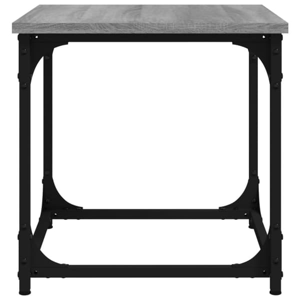 sidebord 40x40x40 cm konstrueret træ grå sonoma-eg