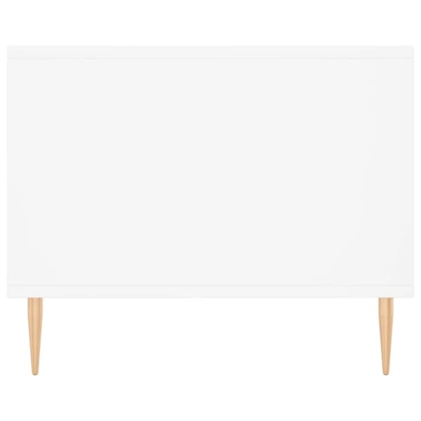 Soffbord vit 90x50x40 cm konstruerat trä