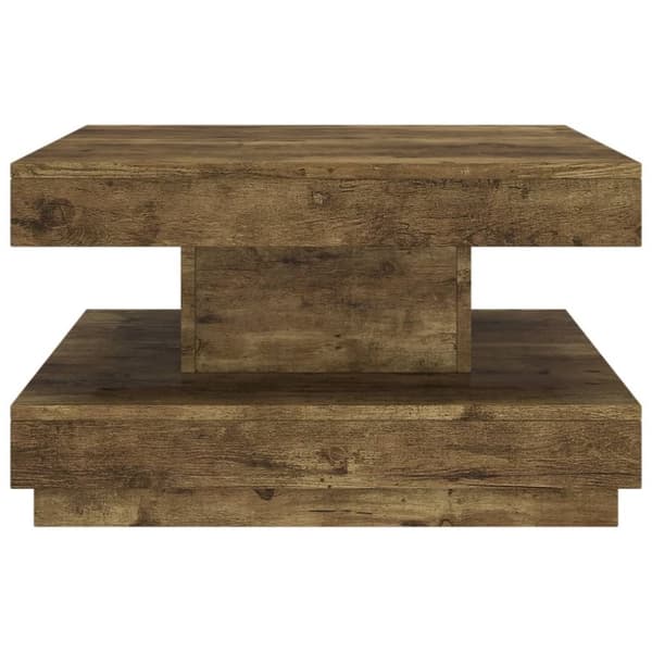 sofabord 60x60x35 cm MDF mørkebrun