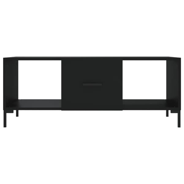 Soffbord svart 102x50x40 cm konstruerat trä