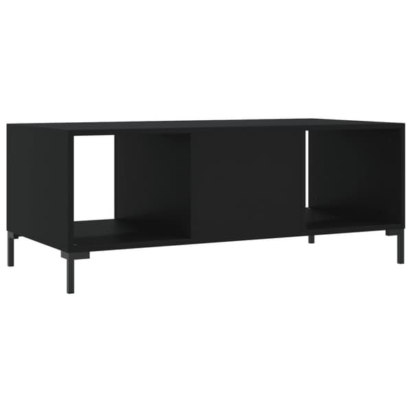 Soffbord svart 102x50x40 cm konstruerat trä
