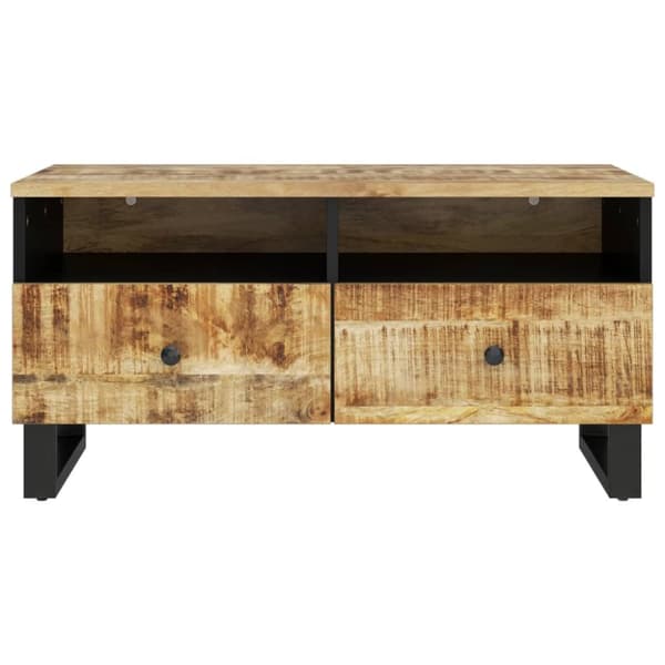 Sohvapöytä 80x54x40 cm täysi mangopuu ja tekninen puu