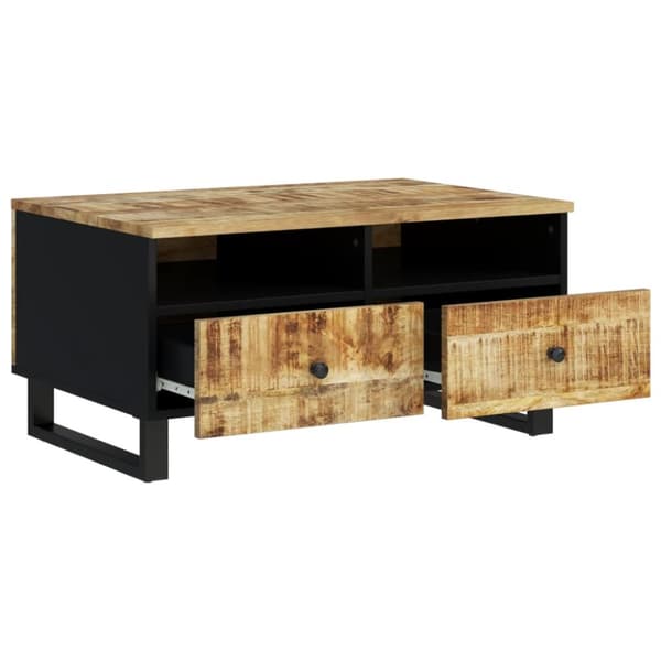 Sohvapöytä 80x54x40 cm täysi mangopuu ja tekninen puu