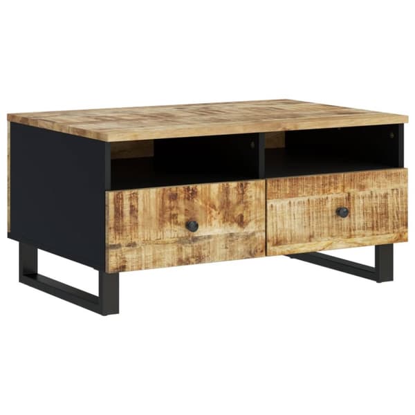 Sohvapöytä 80x54x40 cm täysi mangopuu ja tekninen puu