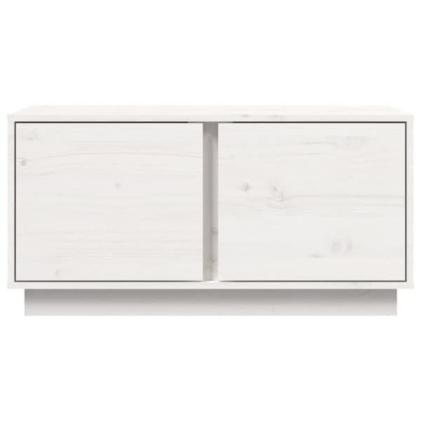 Soffbord vit 80x50x40 cm massivt furu
