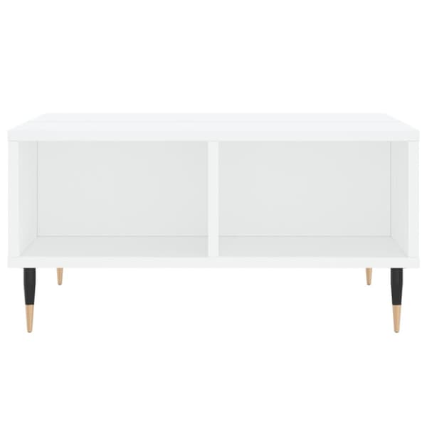 sofabord 60x60x30 cm konstrueret træ hvid