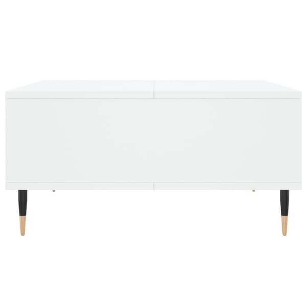 sofabord 60x60x30 cm konstrueret træ hvid
