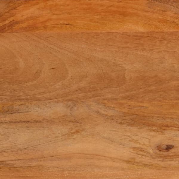 sofabord 100x54x40 cm massivt mangotræ brun og sort