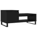 Miniatyrbillede 2 af 10: sofabord 100x50x45 cm konstrueret træ sort