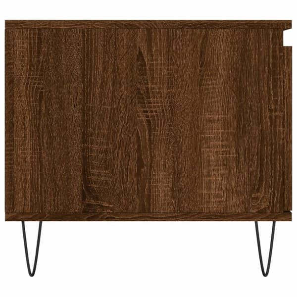 Soffbord brun ek 100x50x45 cm konstruerat trä