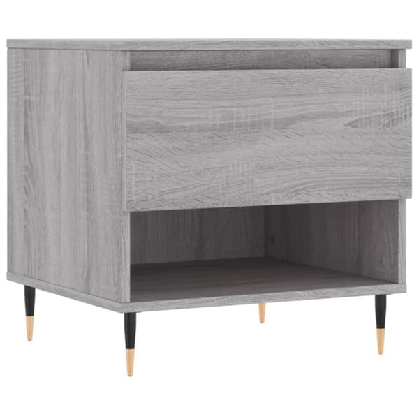 Sohvapöydät 2 kpl harmaa Sonoma 50x46x50 cm tekninen puu