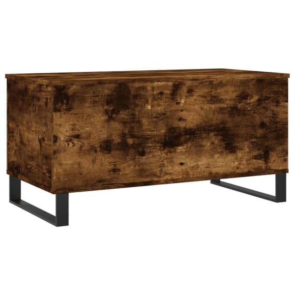 Soffbord rökfärgad ek 90x44,5x45 cm konstruerat trä