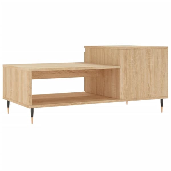 Soffbord sonoma-ek 100x50x45 cm konstruerat trä
