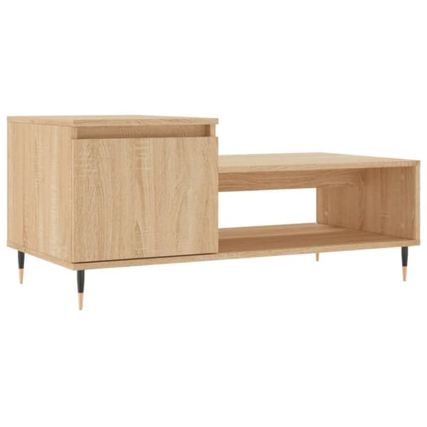 Soffbord sonoma-ek 100x50x45 cm konstruerat trä