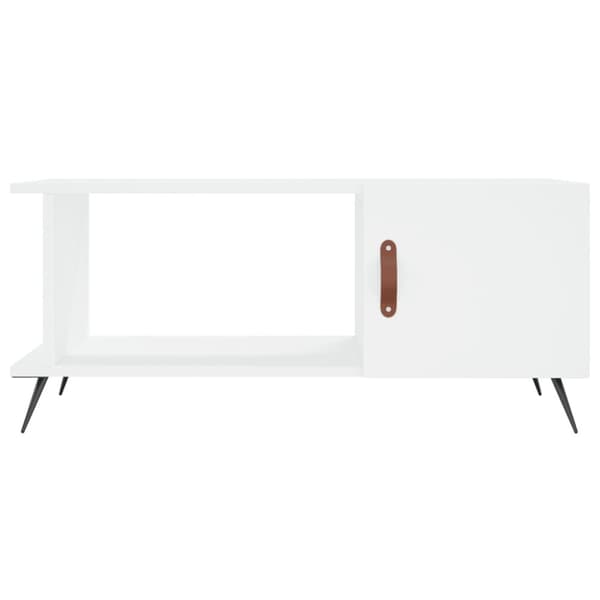 Soffbord vit 90x50x40 cm konstruerat trä