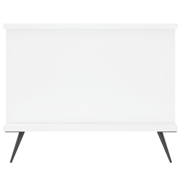 Soffbord vit 90x50x40 cm konstruerat trä