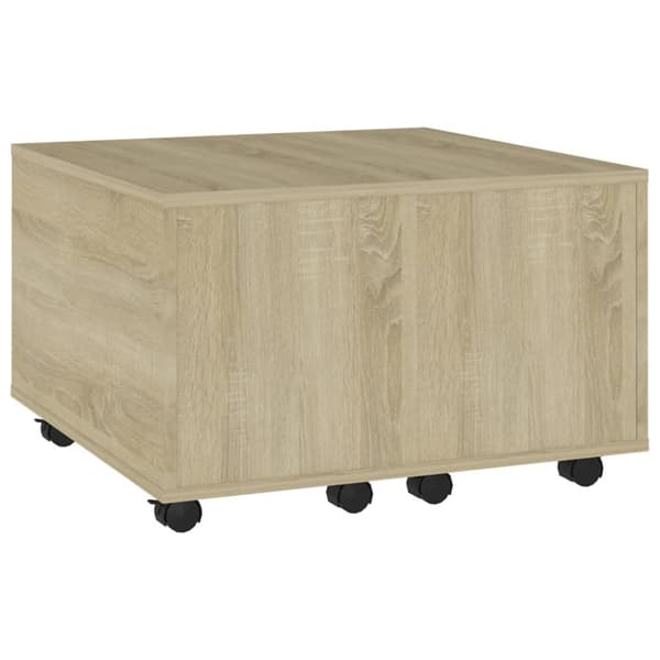Soffbord sonoma-ek 60x60x38 cm konstruerat trä