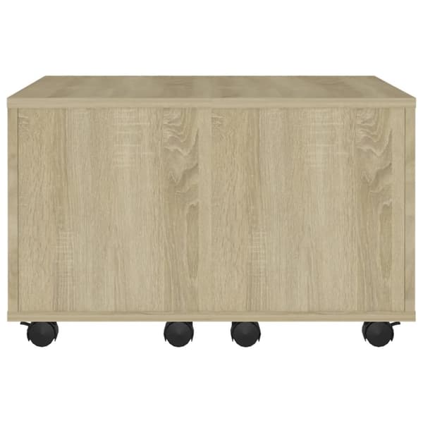 Soffbord sonoma-ek 60x60x38 cm konstruerat trä