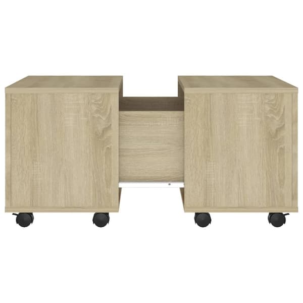 Soffbord sonoma-ek 60x60x38 cm konstruerat trä